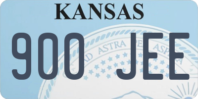 KS license plate 900JEE