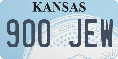 KS license plate 900JEW