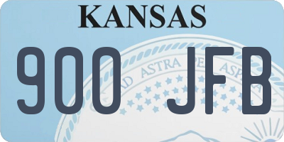 KS license plate 900JFB