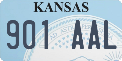 KS license plate 901AAL