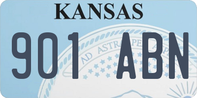 KS license plate 901ABN