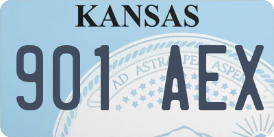 KS license plate 901AEX