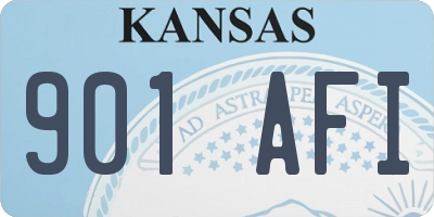 KS license plate 901AFI