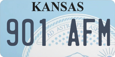 KS license plate 901AFM