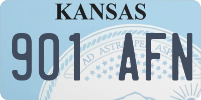 KS license plate 901AFN