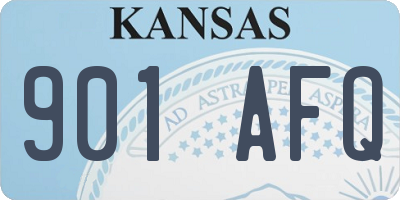 KS license plate 901AFQ
