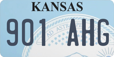 KS license plate 901AHG