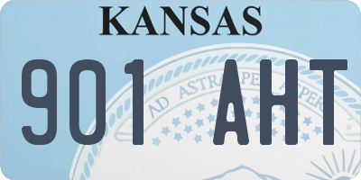 KS license plate 901AHT