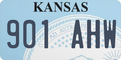 KS license plate 901AHW