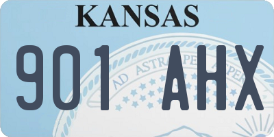 KS license plate 901AHX