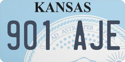 KS license plate 901AJE