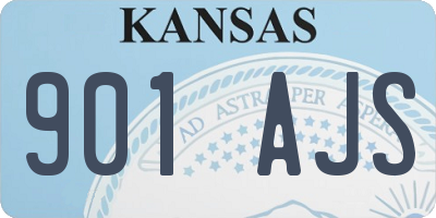 KS license plate 901AJS