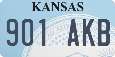 KS license plate 901AKB