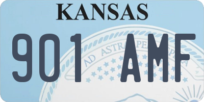 KS license plate 901AMF