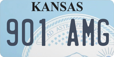 KS license plate 901AMG