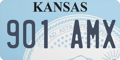 KS license plate 901AMX