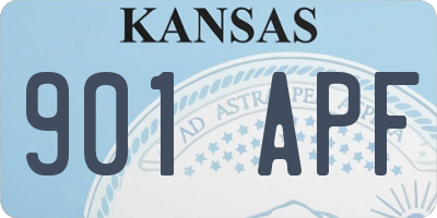 KS license plate 901APF