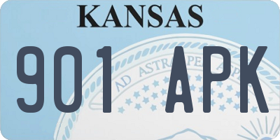 KS license plate 901APK