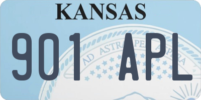 KS license plate 901APL