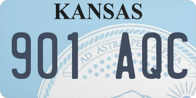 KS license plate 901AQC