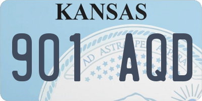 KS license plate 901AQD