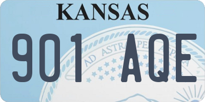 KS license plate 901AQE