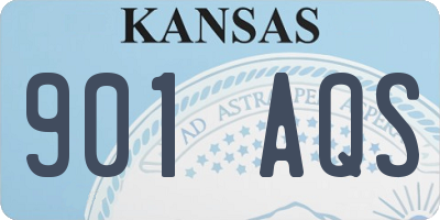 KS license plate 901AQS