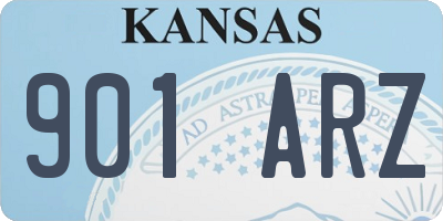 KS license plate 901ARZ