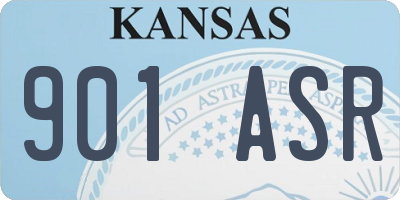 KS license plate 901ASR