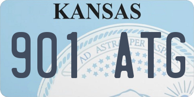 KS license plate 901ATG