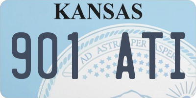 KS license plate 901ATI