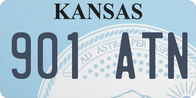 KS license plate 901ATN