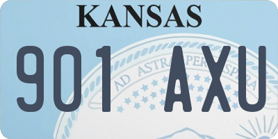 KS license plate 901AXU