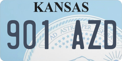 KS license plate 901AZD