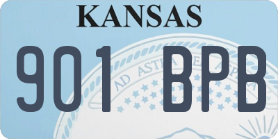 KS license plate 901BPB