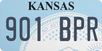 KS license plate 901BPR