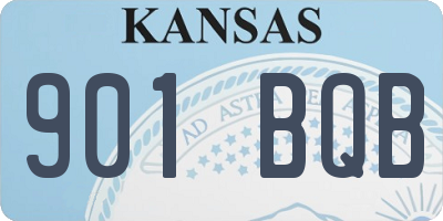 KS license plate 901BQB