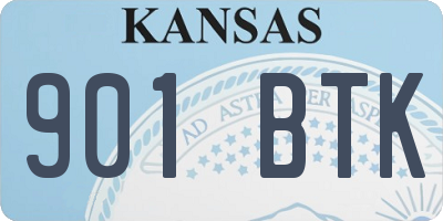 KS license plate 901BTK