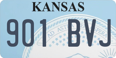KS license plate 901BVJ