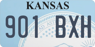 KS license plate 901BXH