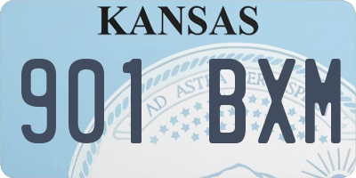 KS license plate 901BXM