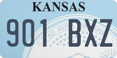 KS license plate 901BXZ
