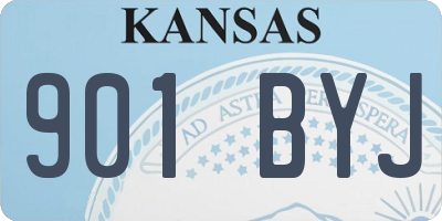 KS license plate 901BYJ