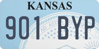 KS license plate 901BYP