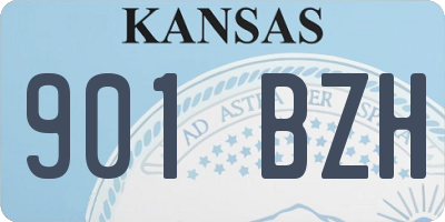 KS license plate 901BZH