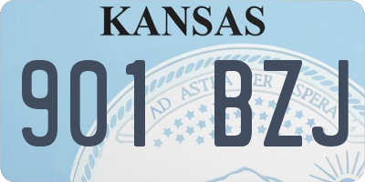 KS license plate 901BZJ