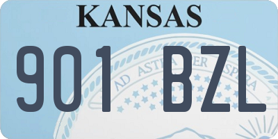 KS license plate 901BZL
