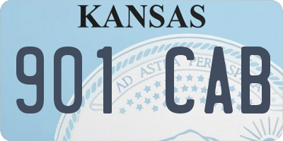 KS license plate 901CAB