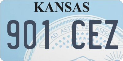KS license plate 901CEZ