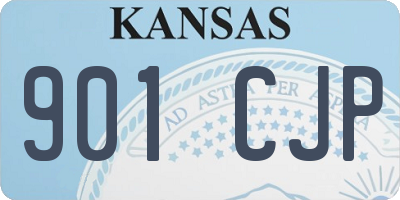 KS license plate 901CJP